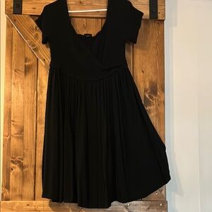Torrid Black Smocked Mini Dress size 1x